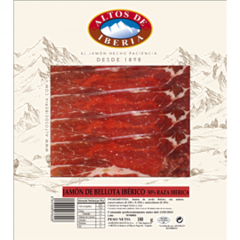 MN.IEF100MN-JAMON IBERICO BELLOTA LONCHAS 100