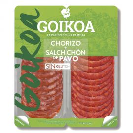 BI-PACK CHORIZO + SALCHI PAVO 75+75 GR
